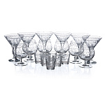 0053017  ГХСЗ G410\1740\50 Набор 18 предметов "Вдохновение" (6 мартини + 6 бренди + 6 стопок)