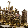 Шахматы из камня с бронзовыми фигурами "Нефтяники" 38х38 см, фотография 7. Интернет-магазин ЛАВКА ПОДАРКОВ