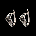 821697/6,17г  Серебро 925* СЕРЬГИ вст.Сваровски