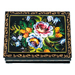 202939 ШКАТУЛКА ПРИНТ "ЦВЕТОЧНЫЕ МОТИВЫ",пионы+шишки,10*8*3,5 см