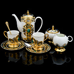 /ФПП Златоуст СЕРВИЗ кофейный на 2 персоны (малахит)