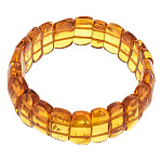 0039851/16-21,6 Янтарь натуральный Браслет "Изогнутый"
