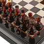 Шахматный деревянный ларец с янтарными фигурами, фотография 11. Интернет-магазин ЛАВКА ПОДАРКОВ