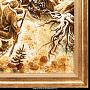 Картина янтарная "Охота на медведя", фотография 2. Интернет-магазин ЛАВКА ПОДАРКОВ