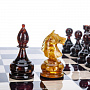Шахматный ларец с янтарными фигурами "Петербург" 48х48 см, фотография 5. Интернет-магазин ЛАВКА ПОДАРКОВ