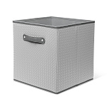 Органайзер для хранения вещей серый 31х31х31 см