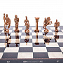 Подарочные шахматы с латунными фигурами "Римляне" 48х48 см, фотография 4. Интернет-магазин ЛАВКА ПОДАРКОВ