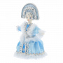 Фарфоровая кукла ручной работы "Снегурочка в голубом наряде", фотография 2. Интернет-магазин ЛАВКА ПОДАРКОВ