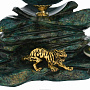 Настольный набор с часами-шаром "Тигр" из натурального камня, фотография 4. Интернет-магазин ЛАВКА ПОДАРКОВ