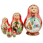 Матрешка "Сказки" 5 мест
