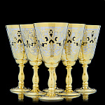 0055939/4051 Златоуст НАБОР 6П (Блюдо 300мм 6 рюмок конус) NAW-4051