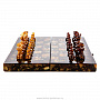 Шахматы с инкрустацией из янтаря и янтарными фигурами "Африка", фотография 12. Интернет-магазин ЛАВКА ПОДАРКОВ