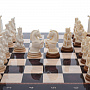 Эксклюзивные деревянные шахматы с фигурами из кости "Бородино" 45х45 см, фотография 6. Интернет-магазин ЛАВКА ПОДАРКОВ