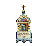08005/гв Гжель КИОТ настольный "Господь Вседержитель" 10*22см