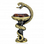 Статуэтка с янтарем "Змея. Сосуд Гигеи", фотография 1. Интернет-магазин ЛАВКА ПОДАРКОВ
