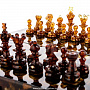 Шахматы с инкрустацией из янтаря и янтарными фигурами "Африка", фотография 2. Интернет-магазин ЛАВКА ПОДАРКОВ