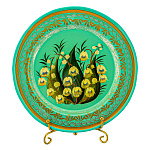 Поднос с авторской росписью 17х17 см