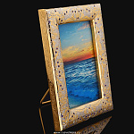 0024406 Златоуст РАМКА ДЛЯ ФОТО инкрустация, позолота, в ПУ (219) 