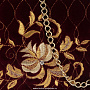 Сумка "Розалия". Бордовая с золотой вышивкой, фотография 5. Интернет-магазин ЛАВКА ПОДАРКОВ