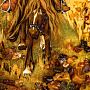 Картина янтарная "Три богатыря" 60 х 80 см, фотография 4. Интернет-магазин ЛАВКА ПОДАРКОВ