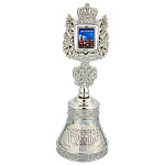 200699 КОЛОКОЛЬЧИК, герб вращ,высота 13 см, C-КI14