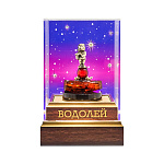 Статуэтка из янтаря и бронзы "Знак Зодиака Водолей"