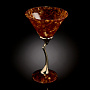 Бокал янтарный для мартини "Лето", фотография 1. Интернет-магазин ЛАВКА ПОДАРКОВ