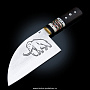 Сувенирный нож на подставке из кости "Мамонт", фотография 2. Интернет-магазин ЛАВКА ПОДАРКОВ