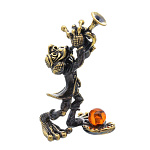 0045955/1772.1 Сувенир Лягушка с трубой б/п Сувенир (коньячный)