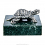 Статуэтка "Черепаха" на каменной подставке. Серебро 925*, фотография 1. Интернет-магазин ЛАВКА ПОДАРКОВ