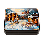 Шкатулка по картине Сатарова "Ночной город"