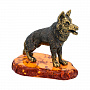 Статуэтка с янтарем "Собака Овчарка", фотография 3. Интернет-магазин ЛАВКА ПОДАРКОВ