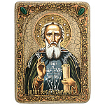 22032 /15*20см Икона подарочная"Сергий Радонежский" RTI-243.mмор.дуб  в ПУ