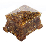 0039642/10*8*6,5см Янтарь Шкатулка средняя прямоугольная длинная 82754