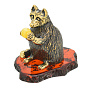Статуэтка с янтарем "Енот Мико", фотография 1. Интернет-магазин ЛАВКА ПОДАРКОВ