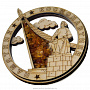 Магнит сувенир "Космонавтика" с янтарем, фотография 1. Интернет-магазин ЛАВКА ПОДАРКОВ