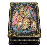 0042412 Лаковая миниатюра Шкатулка "Сивка-бурка" (АР Синьков) 15*10см (р537)