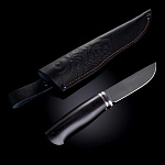 0052638 Оружие сувенирное Нож "Рысь" булат ,рук-дерево, ножны кожа