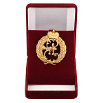 30007 Фалеристика МОНОГРАММА Императрицы Екатерины II с хруст.Swarovski 