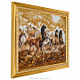 Картина янтарная "Табун лошадей" 30х40 см, фотография 5. Интернет-магазин ЛАВКА ПОДАРКОВ