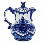 Чайник "Подарочный". Гжель, фотография 3. Интернет-магазин ЛАВКА ПОДАРКОВ