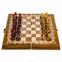 Шахматы деревянные резные с фигурами из янтаря, фотография 3. Интернет-магазин ЛАВКА ПОДАРКОВ