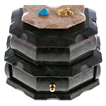 0072824/0003 Нат.камень КОМОД с крышкой  170*110*130 мм