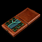 0050947 НАБОР КАМНЕЙ Д/ВИСКИ Нефрит 6шт в П/У(мешочек)