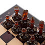 Шахматный ларец с янтарными фигурами 48х48 см, фотография 12. Интернет-магазин ЛАВКА ПОДАРКОВ