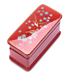 0053890/7*3см  Шкатулка лаковая миниатюра Холуй "ОДИНОКАЯ ПТИЦА" 163,6