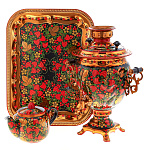 0070227 Самовар электрический "КЛУБНИКА" 3 л прямоуг