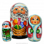 Матрешка "Дед Мороз с подарками" 3 места, фотография 1. Интернет-магазин ЛАВКА ПОДАРКОВ