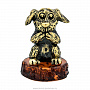 Статуэтка с янтарем "Собака - не скажу", фотография 1. Интернет-магазин ЛАВКА ПОДАРКОВ