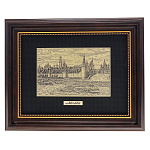 /17*22см Офорт черно-белый " Вид на Кремль с набережной " 